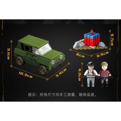 GUDI 20501 PEACE ELITE TỔ HỢP XÂY DỰNG ĐẢO 4 bộ đồ chơi xếp lắp ráp ghép mô hình Movie & Game Phim Và Trò Chơi 652 khối