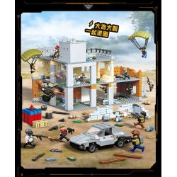 GUDI 20502 PEACE ELITE CẢNH NHÀ ĐỂ XE GIẢ bộ đồ chơi xếp lắp ráp ghép mô hình Movie & Game Phim Và Trò Chơi 1152 khối