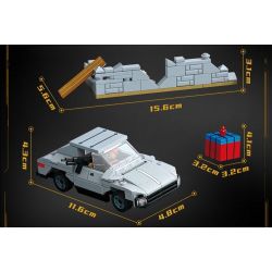 GUDI 20502 PEACE ELITE CẢNH NHÀ ĐỂ XE GIẢ bộ đồ chơi xếp lắp ráp ghép mô hình Movie & Game Phim Và Trò Chơi 1152 khối