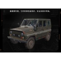 GUDI 20503 PEACE ELITE XE ĐỊA HÌNH UAZ bộ đồ chơi xếp lắp ráp ghép mô hình Movie & Game Phim Và Trò Chơi 537 khối