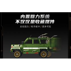 GUDI 20503 PEACE ELITE XE ĐỊA HÌNH UAZ bộ đồ chơi xếp lắp ráp ghép mô hình Movie & Game Phim Và Trò Chơi 537 khối