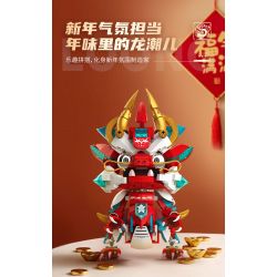 JAKI JK5138 5138 RỒNG HOÁN ĐỔI VŨ TRỤ NĂM MỚI 2024 CUNG HOÀNG ĐẠO PHIÊN BẢN GIỚI HẠN bộ đồ chơi xếp lắp ráp ghép mô hình Creator FLAME MECHA LOONG Sáng Tạo