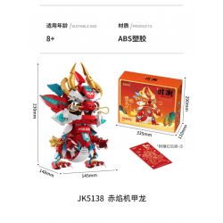 JAKI JK5138 5138 RỒNG HOÁN ĐỔI VŨ TRỤ NĂM MỚI 2024 CUNG HOÀNG ĐẠO PHIÊN BẢN GIỚI HẠN bộ đồ chơi xếp lắp ráp ghép mô hình Creator FLAME MECHA LOONG Sáng Tạo