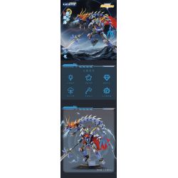 KAIDO KD99012 99012 TRUYỀN THUYẾT SƠN HẢI KINH SÁNG THẾ LONG ĐẰNG SĨ ỨNG bộ đồ chơi xếp lắp ráp ghép mô hình 1318 khối