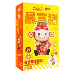 JAKI JK6831 6831 PIG MAN NAM CHÂM TỦ LẠNH LỢN GIÀU bộ đồ chơi xếp lắp ráp ghép mô hình Movie & Game WEALTHY GG BOND Phim Và Trò Chơi