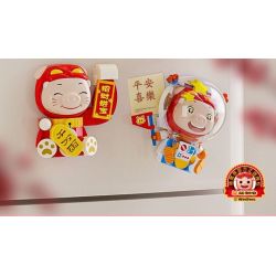JAKI JK6833 6833 PIG MAN NAM CHÂM TỦ LẠNH LỢN MAY MẮN bộ đồ chơi xếp lắp ráp ghép mô hình Movie & Game LUCKY GG BOND Phim Và Trò Chơi