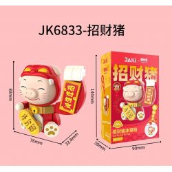 JAKI JK6833 6833 PIG MAN NAM CHÂM TỦ LẠNH LỢN MAY MẮN bộ đồ chơi xếp lắp ráp ghép mô hình Movie & Game LUCKY GG BOND Phim Và Trò Chơi