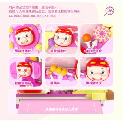 JAKI JK6815 6815 PIG MAN JADE KHUNG ẢNH ĐẦY ĐƯỜNG bộ đồ chơi xếp lắp ráp ghép mô hình Movie & Game CANDY PICTURE FRAME Phim Và Trò Chơi