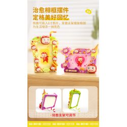 JAKI JK6815 6815 PIG MAN JADE KHUNG ẢNH ĐẦY ĐƯỜNG bộ đồ chơi xếp lắp ráp ghép mô hình Movie & Game CANDY PICTURE FRAME Phim Và Trò Chơi