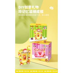JAKI JK6815 6815 PIG MAN JADE KHUNG ẢNH ĐẦY ĐƯỜNG bộ đồ chơi xếp lắp ráp ghép mô hình Movie & Game CANDY PICTURE FRAME Phim Và Trò Chơi