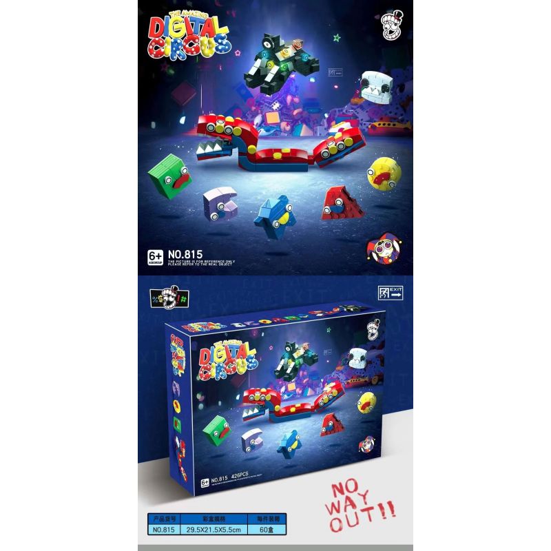 815 RẠP XIẾC NHỮNG CON SỐ KỲ DIỆU bộ đồ chơi xếp lắp ráp ghép mô hình Movie & Game THE AMAZING DIGITAL CIRCUS Phim Và Trò Chơi