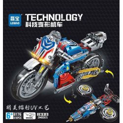 LEIBAO 8176 ĐẦU MÁY CHUYỂN ĐỔI CÔNG NGHỆ bộ đồ chơi xếp lắp ráp ghép mô hình Technic Kỹ Thuật Công Nghệ Cao Mô Hình Phương Tiện 616 khối