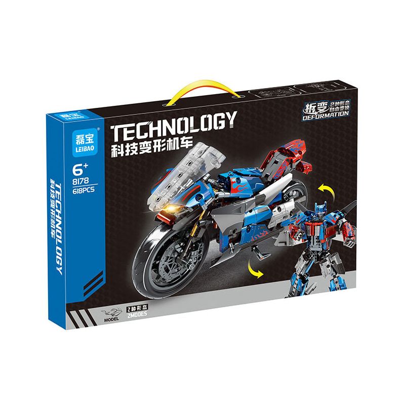 LEIBAO 8178 non Lego ĐẦU MÁY CHUYỂN ĐỔI CÔNG NGHỆ bộ đồ chơi xếp lắp ráp ghép mô hình Technic Kỹ Thuật Công Nghệ Cao Mô Hình Phương Tiện 618 khối