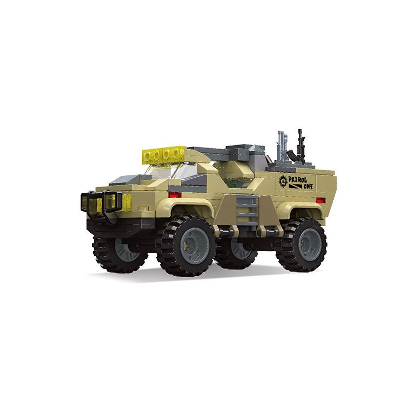 JIESTAR 61111 non Lego XE TẢI CHIẾN ĐẤU bộ đồ chơi xếp lắp ráp ghép mô hình Military Army COMBAT TRUCK Quân Sự Bộ Đội 200 khối