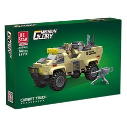 JIESTAR 61111 XE TẢI CHIẾN ĐẤU bộ đồ chơi xếp lắp ráp ghép mô hình Military Army COMBAT TRUCK Quân Sự Bộ Đội 200 khối
