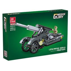 JIESTAR 61112 PHÁO TẦM XA bộ đồ chơi xếp lắp ráp ghép mô hình Military Army LONG RANGE HEAVY HOWITZER Quân Sự Bộ Đội 299 khối