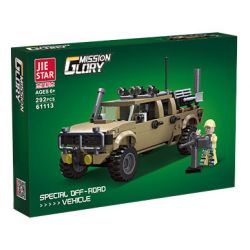 JIESTAR 61113 XE ĐỊA HÌNH ĐẶC BIỆT bộ đồ chơi xếp lắp ráp ghép mô hình Military Army SPECIAL OFF-ROAD VEHICLE Quân Sự Bộ Đội 292 khối
