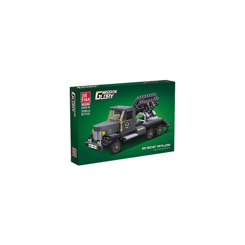 JIESTAR 61114 BỆ PHÓNG TÊN LỬA BM bộ đồ chơi xếp lắp ráp ghép mô hình Military Army BM ROCKET ARTILLERY Quân Sự Bộ Đội 338 khối
