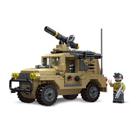 JIESTAR 61117 XE JEEP CHIẾN ĐẤU bộ đồ chơi xếp lắp ráp ghép mô hình Military Army COMBAT JEEP Quân Sự Bộ Đội 317 khối