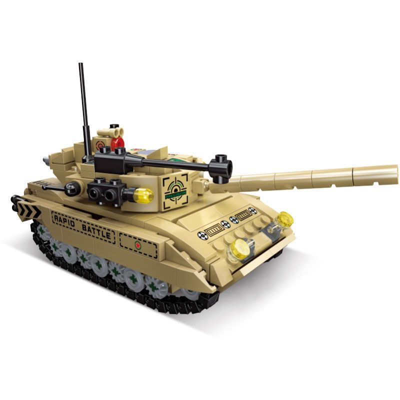 JIESTAR 59223 non Lego TRẬN CHIẾN XE TĂNG TÁM TRONG MỘT bộ đồ chơi xếp lắp ráp ghép mô hình Military Army TANK BATTLE Quân Sự Bộ Đội 679 khối