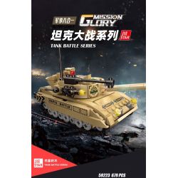 JIESTAR 59223 TRẬN CHIẾN XE TĂNG TÁM TRONG MỘT bộ đồ chơi xếp lắp ráp ghép mô hình Military Army TANK BATTLE Quân Sự Bộ Đội 679 khối