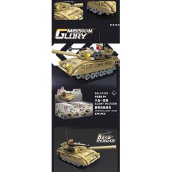 JIESTAR 59223 TRẬN CHIẾN XE TĂNG TÁM TRONG MỘT bộ đồ chơi xếp lắp ráp ghép mô hình Military Army TANK BATTLE Quân Sự Bộ Đội 679 khối