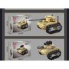 JIESTAR 59223 TRẬN CHIẾN XE TĂNG TÁM TRONG MỘT bộ đồ chơi xếp lắp ráp ghép mô hình Military Army TANK BATTLE Quân Sự Bộ Đội 679 khối