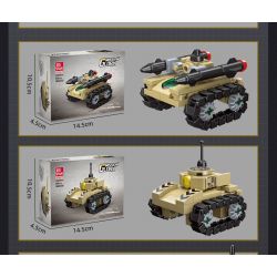 JIESTAR 59223 TRẬN CHIẾN XE TĂNG TÁM TRONG MỘT bộ đồ chơi xếp lắp ráp ghép mô hình Military Army TANK BATTLE Quân Sự Bộ Đội 679 khối