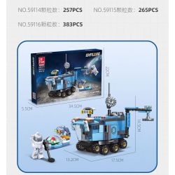 JIESTAR 59114 KHÁM PHÁ VŨ TRỤ THÁM HIỂM MẶT TRĂNG bộ đồ chơi xếp lắp ráp ghép mô hình City LUNAR EXPLORATION Thành Phố 257 khối