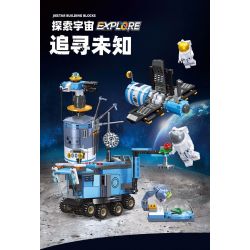 JIESTAR 59115 KHÁM PHÁ VŨ TRỤ TÀU bộ đồ chơi xếp lắp ráp ghép mô hình City LUNAR PROBE Thành Phố 265 khối