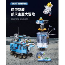 JIESTAR 59116 KHÁM PHÁ VŨ TRỤ THĂM DÒ bộ đồ chơi xếp lắp ráp ghép mô hình City LUNAR STATION Thành Phố 383 khối