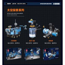 JIESTAR 59116 KHÁM PHÁ VŨ TRỤ THĂM DÒ bộ đồ chơi xếp lắp ráp ghép mô hình City LUNAR STATION Thành Phố 383 khối