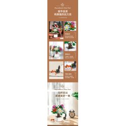 JIESTAR JJ9036 9036 CHẬU CÂY HOA CÚC bộ đồ chơi xếp lắp ráp ghép mô hình Creator CHIYSANTHEMUM POTTED PLANT Sáng Tạo 900 khối