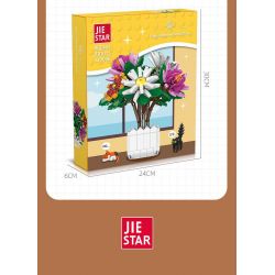 JIESTAR JJ9036 9036 CHẬU CÂY HOA CÚC bộ đồ chơi xếp lắp ráp ghép mô hình Creator CHIYSANTHEMUM POTTED PLANT Sáng Tạo 900 khối