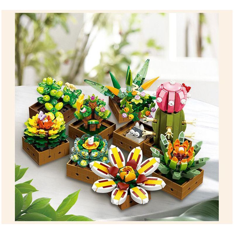 JIESTAR JJ9037 9037 MỌNG NƯỚC bộ đồ chơi xếp lắp ráp ghép mô hình Creator BOTANICAL GARDEN Sáng Tạo 913 khối