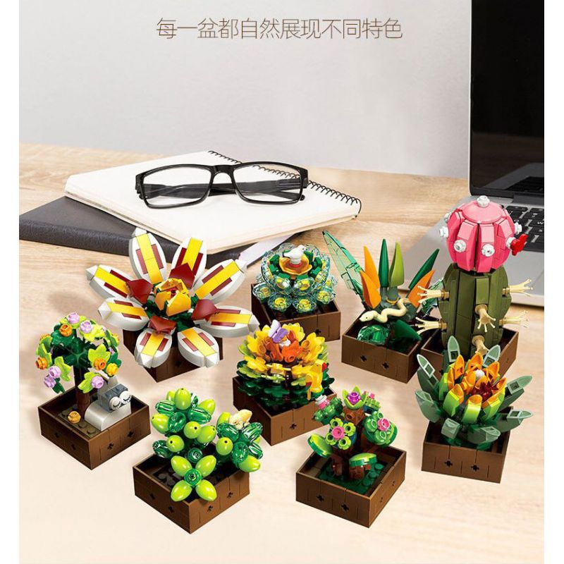 JIESTAR JJ9037 9037 MỌNG NƯỚC bộ đồ chơi xếp lắp ráp ghép mô hình Creator BOTANICAL GARDEN Sáng Tạo 913 khối