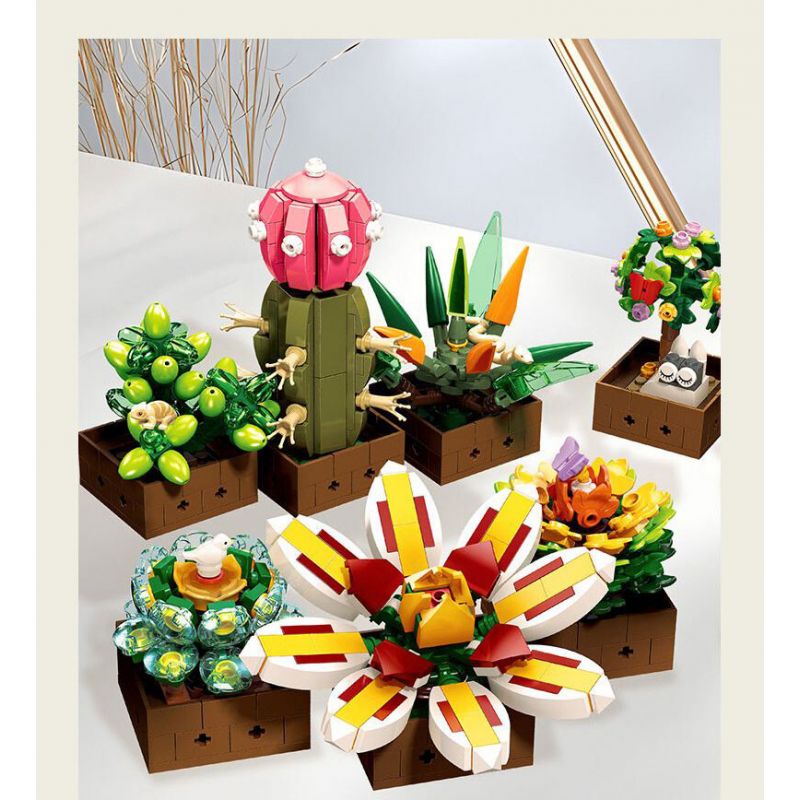 JIESTAR JJ9037 9037 MỌNG NƯỚC bộ đồ chơi xếp lắp ráp ghép mô hình Creator BOTANICAL GARDEN Sáng Tạo 913 khối