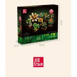 JIESTAR JJ9037 9037 MỌNG NƯỚC bộ đồ chơi xếp lắp ráp ghép mô hình Creator BOTANICAL GARDEN Sáng Tạo 913 khối