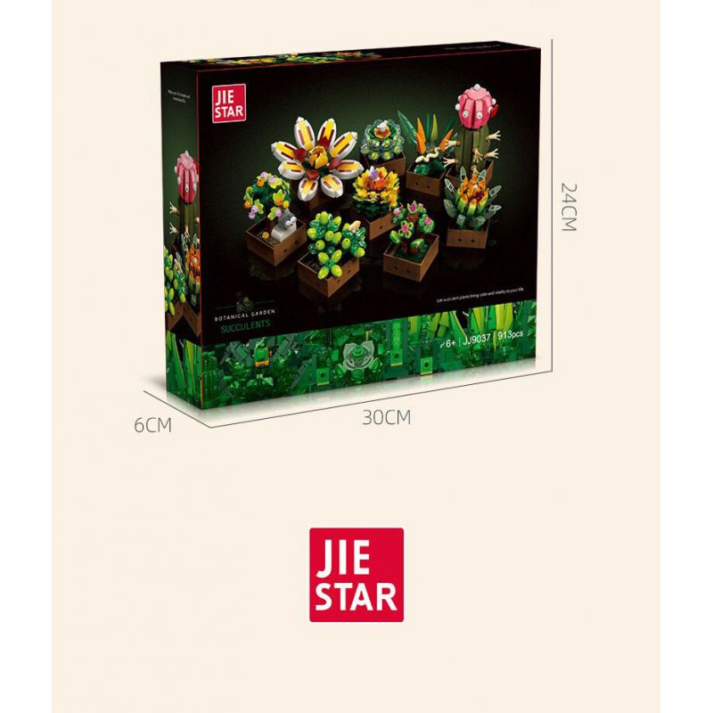 JIESTAR JJ9037 9037 MỌNG NƯỚC bộ đồ chơi xếp lắp ráp ghép mô hình Creator BOTANICAL GARDEN Sáng Tạo 913 khối