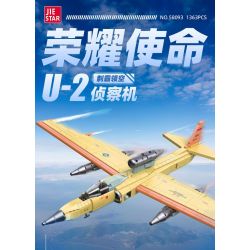 JIESTAR 58093 JJ9097 9097 SỨ MỆNH VINH QUANG MÁY BAY TRINH SÁT U2 bộ đồ chơi xếp lắp ráp ghép mô hình Military Army U-2 RECONNAISSANCE AIRPLANE Quân Sự Bộ Đội 1363 khối