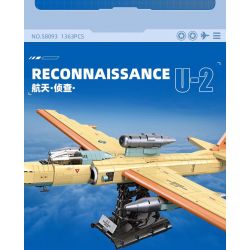 JIESTAR 58093 JJ9097 9097 SỨ MỆNH VINH QUANG MÁY BAY TRINH SÁT U2 bộ đồ chơi xếp lắp ráp ghép mô hình Military Army U-2 RECONNAISSANCE AIRPLANE Quân Sự Bộ Đội 1363 khối