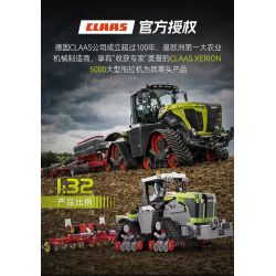 CADA DOUBLEE C65012 65012 MÁY KÉO BÁNH XÍCH CỠ LỚN CLAAS tỷ lệ 1:32 bộ đồ chơi xếp lắp ráp ghép mô hình Technic XERION 5000 TRAC TS Kỹ Thuật Công Nghệ Cao Mô Hình Phương Tiện 1336 khối