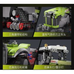 CADA DOUBLEE C65012 65012 MÁY KÉO BÁNH XÍCH CỠ LỚN CLAAS tỷ lệ 1:32 bộ đồ chơi xếp lắp ráp ghép mô hình Technic XERION 5000 TRAC TS Kỹ Thuật Công Nghệ Cao Mô Hình Phương Tiện 1336 khối