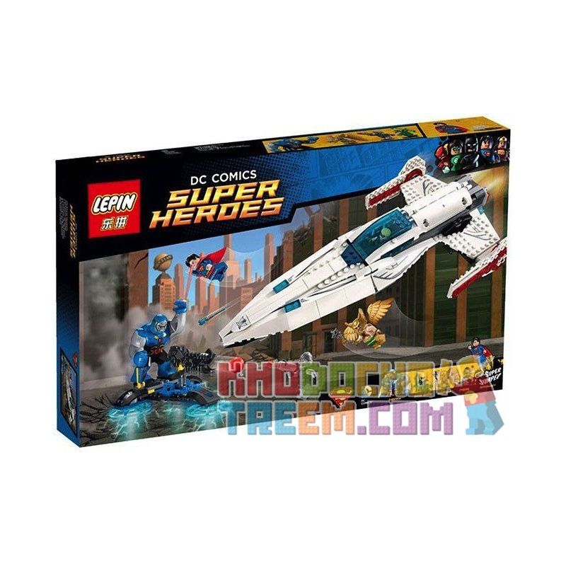 NOT Lego DARKSEID INVASION 76028 LEPIN 07004 SHENG YUAN/SY SY356 xếp lắp ráp ghép mô hình NGĂN CHẶN DARKSEID BẰNG PHI THUYỀN CUỘC XÂM LƯỢC CỦA Dc Comics Super Heroes Siêu Anh Hùng Dc 545 khối