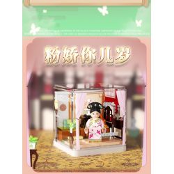 WEKKI 518003 TRUYỀN THUYẾT CHÂN HOÀN HỘP MÙ RẠP HÁT NHỎ CỦA HOÀNG HẬU bộ đồ chơi xếp lắp ráp ghép mô hình Movie & Game Phim Và Trò Chơi