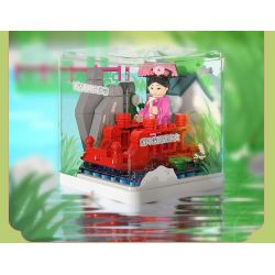 WEKKI 518003 TRUYỀN THUYẾT CHÂN HOÀN HỘP MÙ RẠP HÁT NHỎ CỦA HOÀNG HẬU bộ đồ chơi xếp lắp ráp ghép mô hình Movie & Game Phim Và Trò Chơi