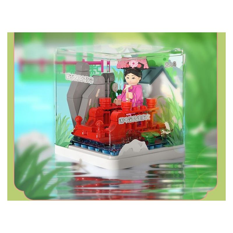 WEKKI 518003 TRUYỀN THUYẾT CHÂN HOÀN HỘP MÙ RẠP HÁT NHỎ CỦA HOÀNG HẬU bộ đồ chơi xếp lắp ráp ghép mô hình Movie & Game Phim Và Trò Chơi