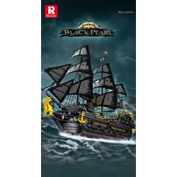 REOBRIX 66036 TÀU CƯỚP BIỂN NGỌC TRAI ĐEN bộ đồ chơi xếp lắp ráp ghép mô hình Pirates Of The Caribbean BLACK PEARL Cướp Biển Vùng Caribe 4708 khối
