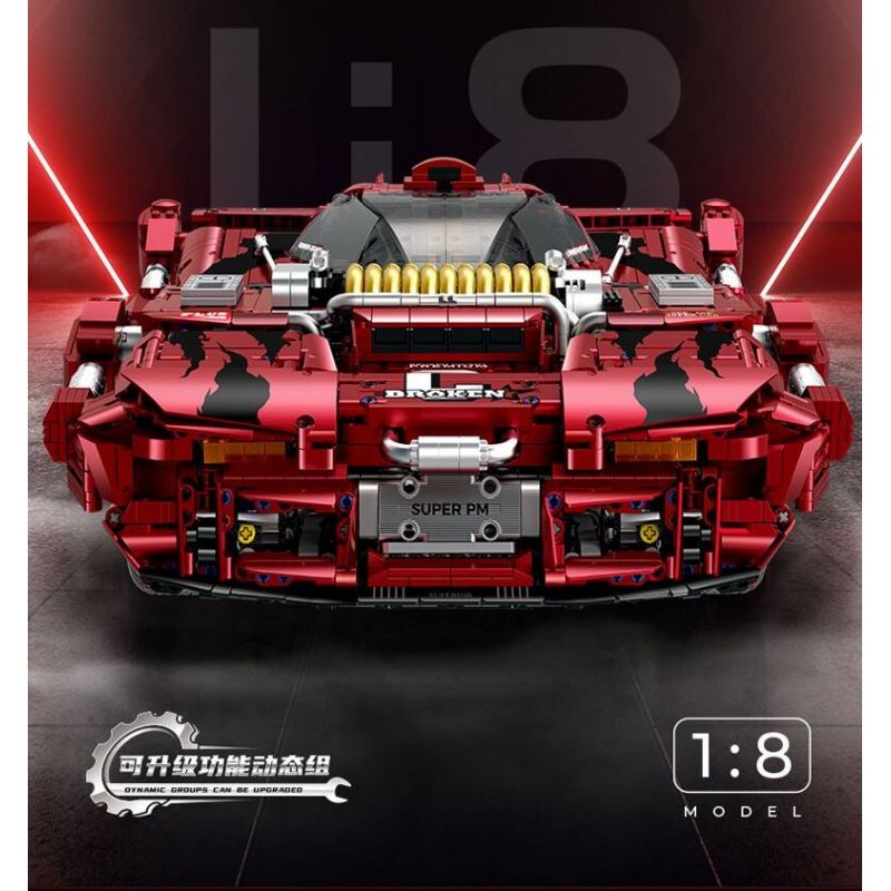 GULY 10619 BIG MAC 4X4 bộ đồ chơi xếp lắp ráp ghép mô hình GIGANT SPORTCAR 4158 khối