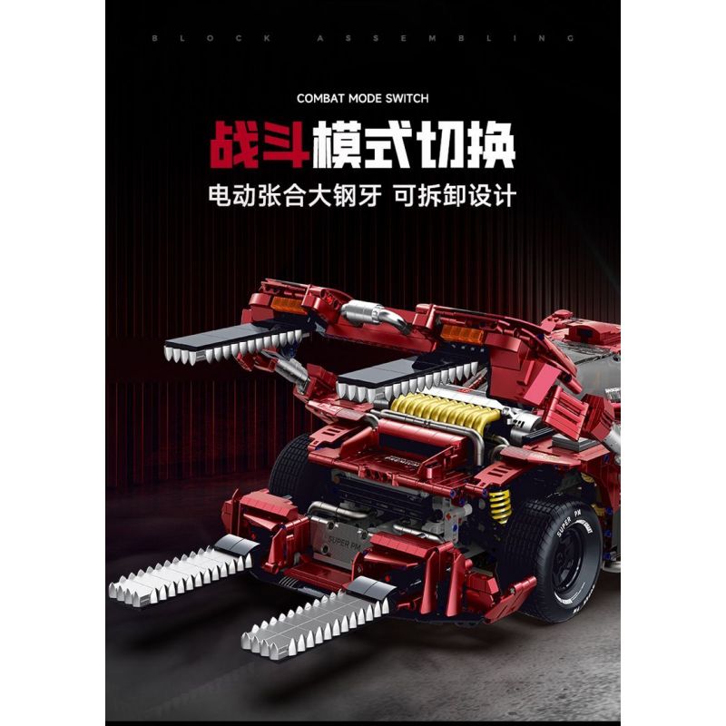 GULY 10619 BIG MAC 4X4 bộ đồ chơi xếp lắp ráp ghép mô hình GIGANT SPORTCAR 4158 khối